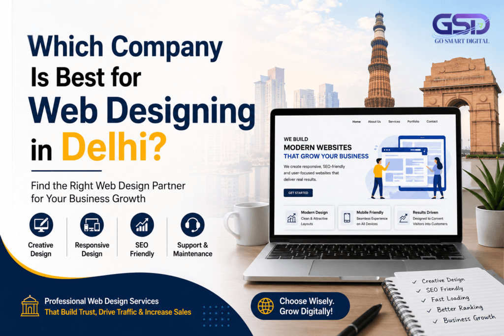 Which Company Is Best for Web Designing in Delhi? Consult Gosmartdigital